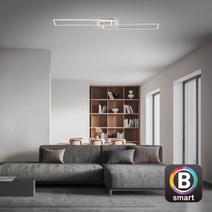 Brilo - LED Stmívatelný přisazený lustr FRAME 2xLED/20W/230V 2700-6500K Wi-Fi Tuya + dálkové ovládání