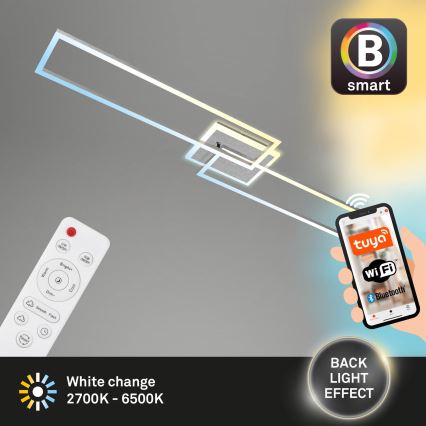 Brilo - LED Stmívatelný přisazený lustr FRAME 2xLED/20W/230V 2700-6500K Wi-Fi Tuya + dálkové ovládání