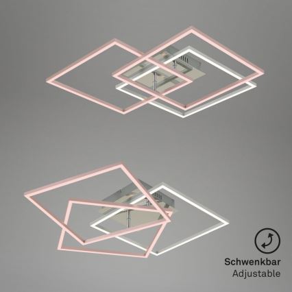 Brilo - LED Stmívatelný přisazený lustr FRAME LED/40W/230V 2700-5000K Wi-Fi Tuya + dálkové ovládání