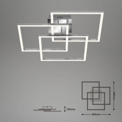 Brilo - LED Stmívatelný přisazený lustr FRAME LED/40W/230V 2700-5000K Wi-Fi Tuya + dálkové ovládání