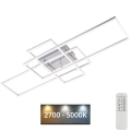 Brilo - LED Stmívatelný přisazený lustr FRAME LED/51W/230V 2700-5000K chrom + dálkové ovládání
