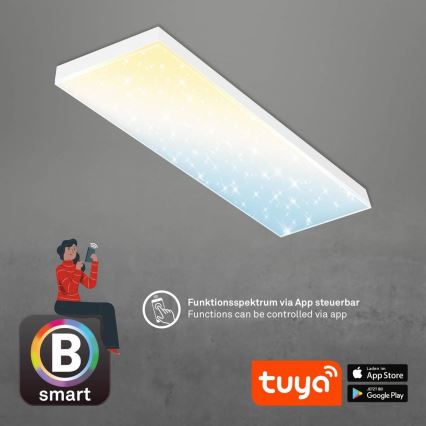 Brilo - LED Stmívatelný přisazený panel FRAMELESS LED/28W/230V 3000-6500K Wi-Fi Tuya + dálkové ovládání