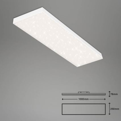 Brilo - LED Stmívatelný přisazený panel FRAMELESS LED/28W/230V 3000-6500K Wi-Fi Tuya + dálkové ovládání