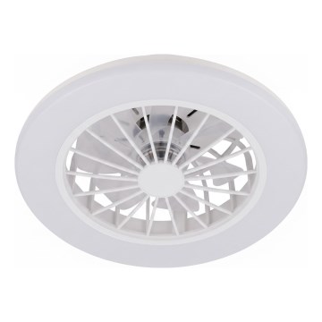 Brilo - LED Stmívatelný stropní ventilátor PAFO LED/24W/230V 3000-6500K bílá + dálkové ovládání