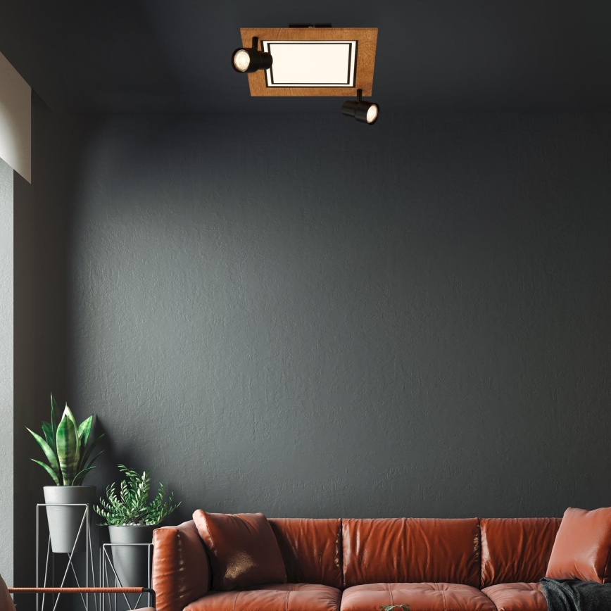 Brilo - LED Stropní svítidlo LED/12W/230V + 2xGU10/9W 3000K