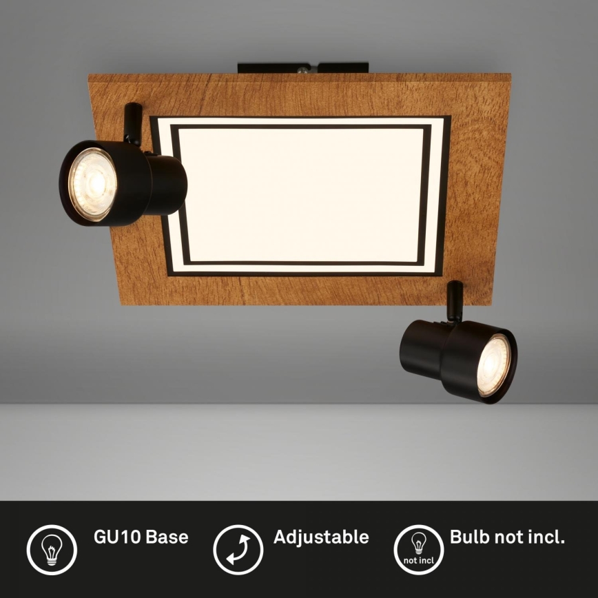 Brilo - LED Stropní svítidlo LED/12W/230V + 2xGU10/9W 3000K