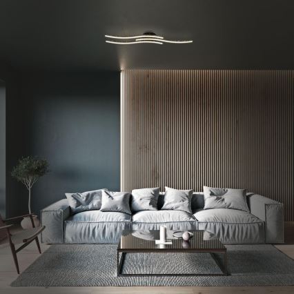 Brilo - LED Stropní svítidlo LED/19W/230V 3000K černá