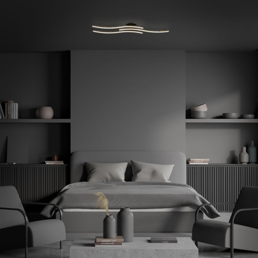 Brilo - LED Stropní svítidlo LED/19W/230V 3000K černá