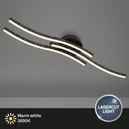 Brilo - LED Stropní svítidlo LED/19W/230V 3000K černá