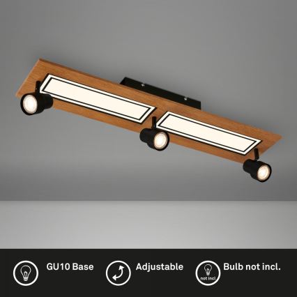 Brilo - LED Stropní svítidlo LED/24W/230V + 3xGU10/9W 3000K