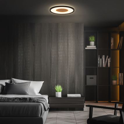 Brilo - LED Stropní svítidlo SUFIT WOOD LED/18W/230V 3000K pr. 29 cm