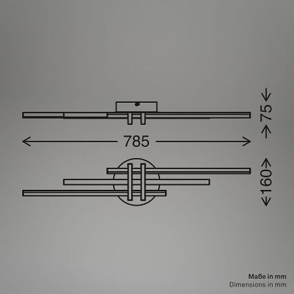 Brilo - LED Stropní svítidlo TINKA LED/21W/230V 3000K měděná