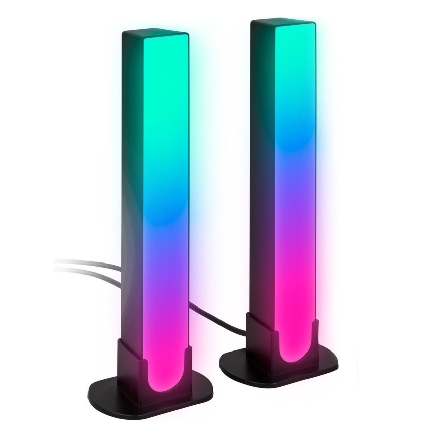 Brilo - SADA 2x LED RGBIC Stmívatelná stolní lampa LED/12W/230V 3000-6500K Wi-Fi Tuya