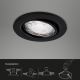 Brilo - SADA 3x LED Koupelnové podhledové svítidlo 1xGU10/5W/230V IP23 černá