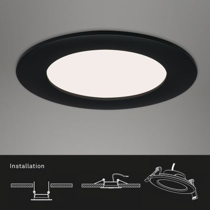 Brilo - SADA 3x LED Koupelnové podhledové svítidlo FLAT LED/7W/230V IP44