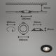 Brilo - SADA 4x LED Koupelnové podhledové svítidlo LED/4,9W/230V IP44 černá