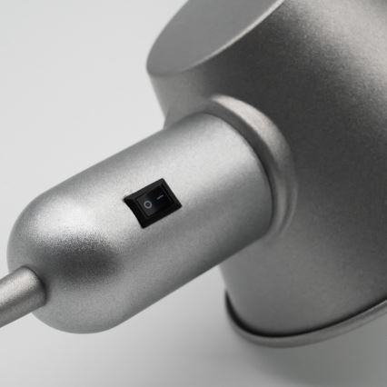 Brilo - Stolní lampa 1xE27/10W/230V matný chrom