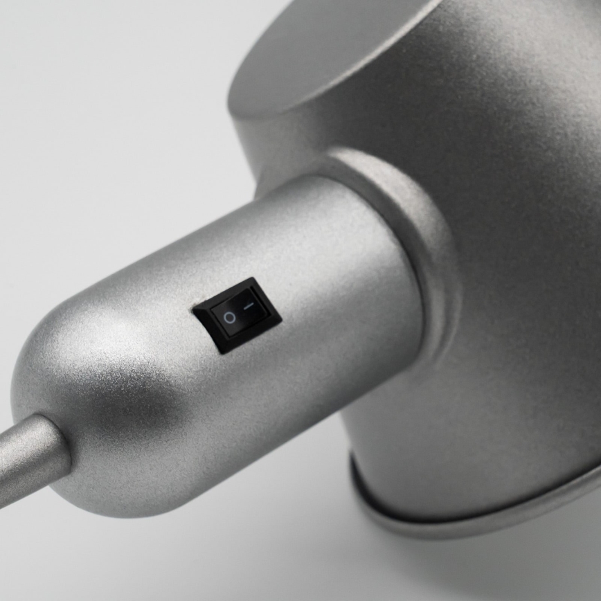 Brilo - Stolní lampa 1xE27/10W/230V matný chrom