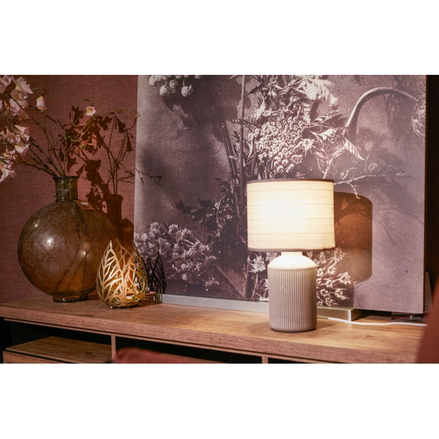 Brilo - Stolní lampa INO 1xE14/10W/230V bílá