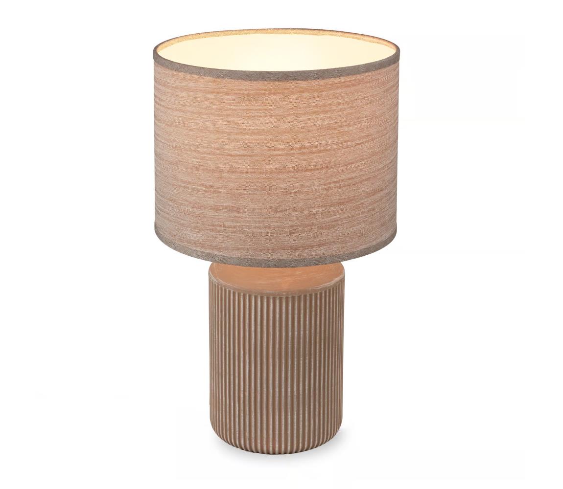 Brilo - Stolní lampa INO 1xE14/10W/230V hnědá 7539011