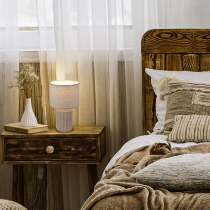 Brilo - Stolní lampa INO 1xE14/10W/230V hnědá