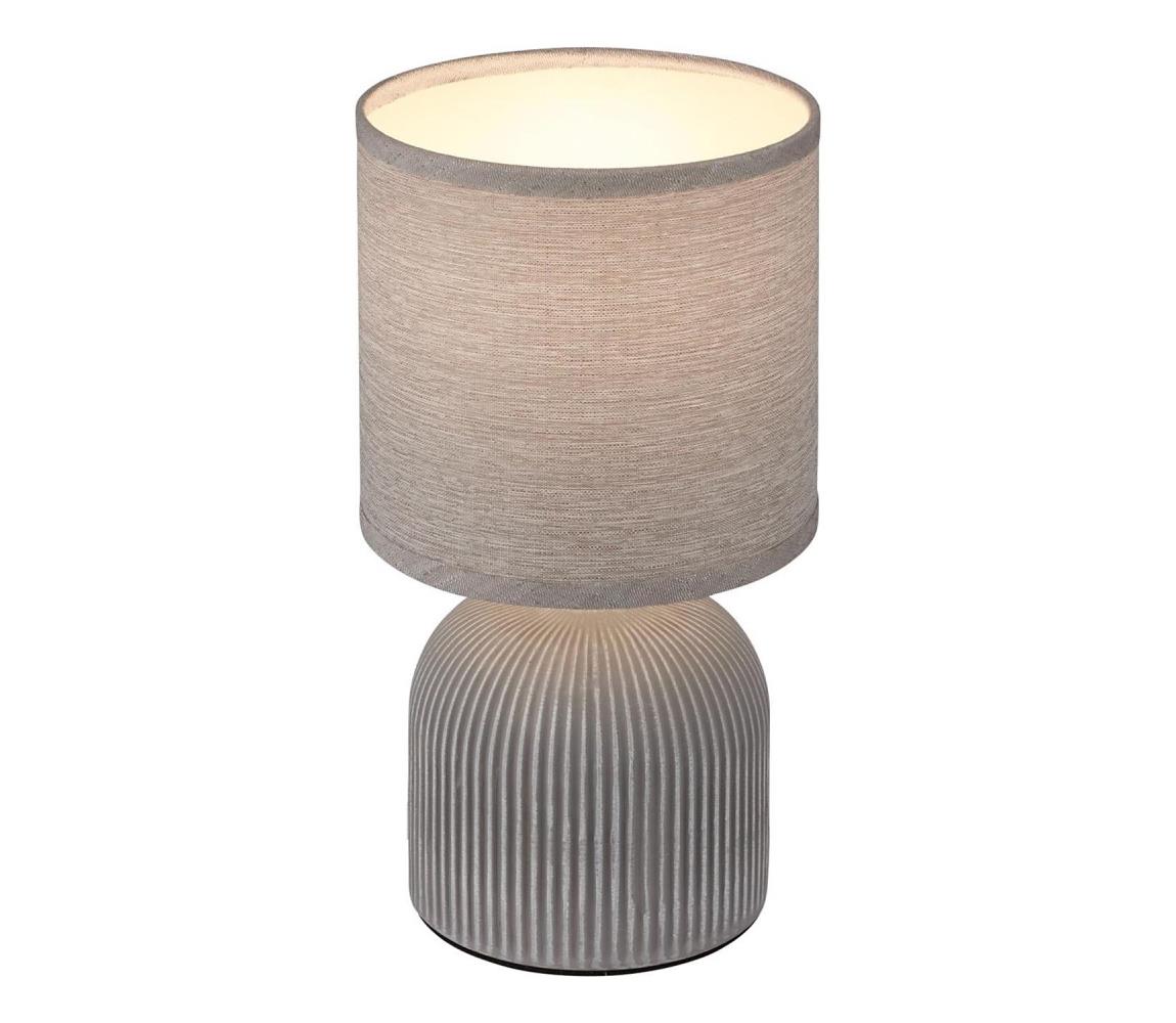 Brilo - Stolní lampa INO 1xE14/10W/230V šedá 7538014