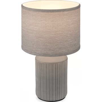 Brilo - Stolní lampa INO 1xE14/10W/230V šedá