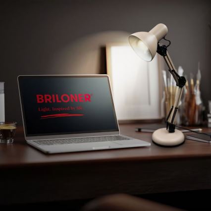 Brilo - Stolní lampa PIXA 1xE14/25W/230V béžová