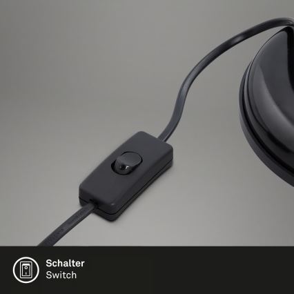 Brilo - Stolní lampa PIXA 1xE14/25W/230V černá