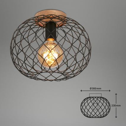 Brilo - Stropní svítidlo WINKI 1xE27/40W/230V kaučukovník