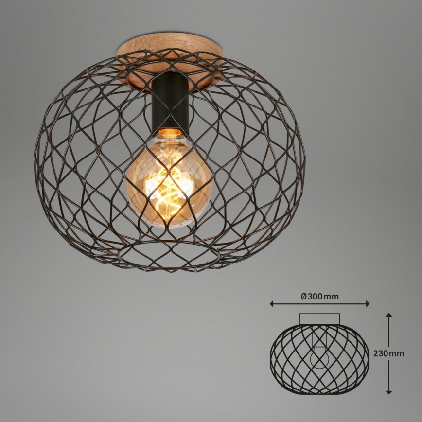 Brilo - Stropní svítidlo WINKI 1xE27/40W/230V kaučukovník