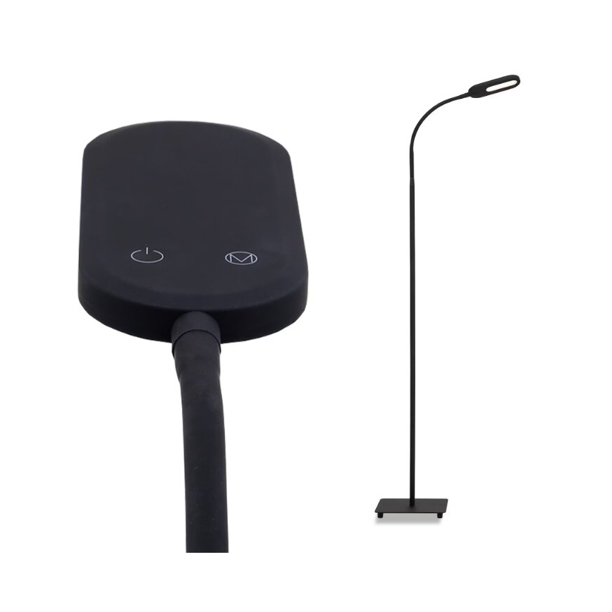 Briloner 1297-015 - LED Stmívatelná flexibilní stojací lampa LED/6,6W/230V 3000K/4000K/6000K