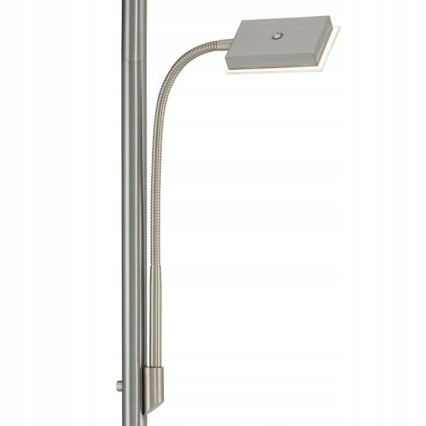 Briloner 1328-022 - LED Stmívatelná stojací lampa LED/21W/230V + LED/3,5W matný chrom