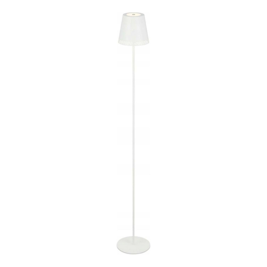 Briloner 1438016 - LED Stmívatelná dotyková stojací lampa 3v1 LED/3,5W/5V IP44 3000K 38-130 cm bílá