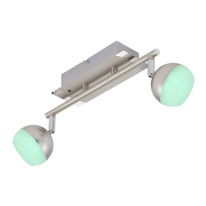 Briloner 2040-022 - LED RGB Stmívatelné bodové svítidlo 2xLED/3,3W/230V + dálkové ovládání