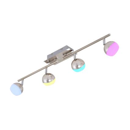 Briloner 2040-042 - LED RGB Stmívatelné bodové svítidlo BAFFLE 4xLED/3,3W/230V + dálkové ovládání