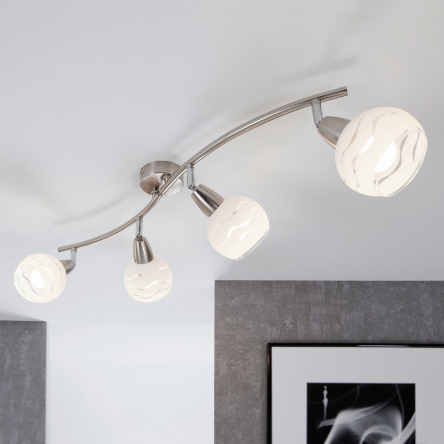 Briloner 2046-042 - Bodové svítidlo VIOLA 4xE14/40W/230V