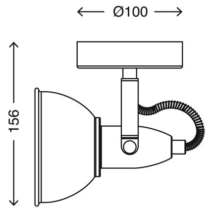 Briloner 2049-012 - Nástěnné bodové svítidlo SOFT 1xE14/40W/230V