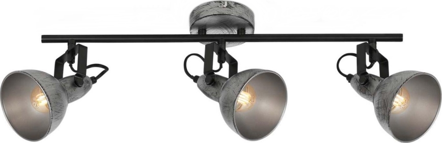 Briloner 2049-034 - Bodové svítidlo RETRO 3xE14/40W/230V šedá