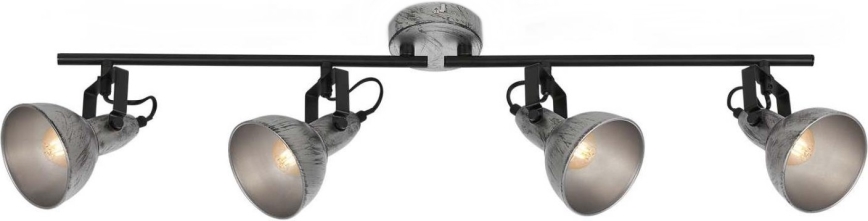 Briloner 2049-044 - Bodové svítidlo RETRO 4xE14/40W/230V šedá