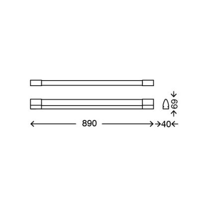 Briloner 2053-218 - LED Koupelnové nástěnné svítidlo 1xLED/15W/230V IP44