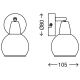 Briloner 2076-012 - Nástěnné bodové svítidlo COLD 1xE14/40W/230V