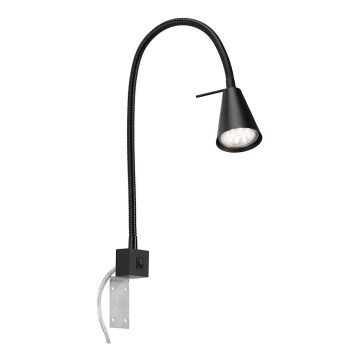 Briloner 2080-015 - LED Flexibilní nástěnná lampa COMFORT LIGHT 1xGU10/5W/230V černá