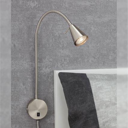 Briloner 2082-012 - LED Nástěnná lampa COMFORT LIGHT 1xGU10/5W/230V matný chrom