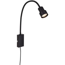 Briloner 2085-015 - LED Dotyková nástěnná lampa TUSI 1xGU10/5W/230V černá