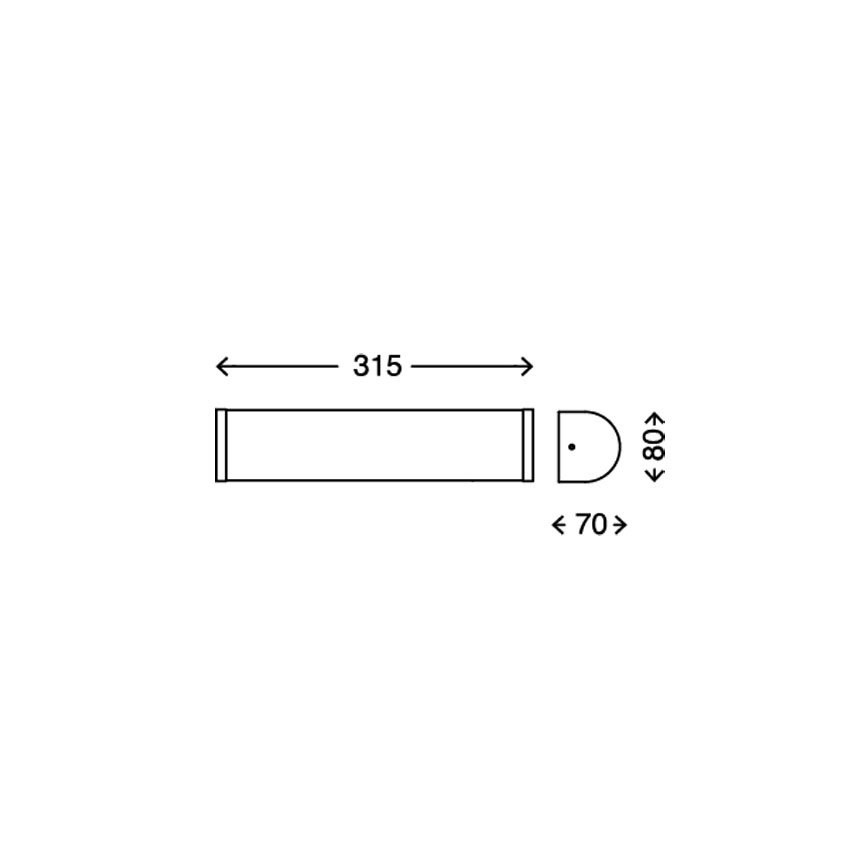 Briloner 2109-026 - Koupelnové nástěnné svítidlo SPLASH 2xE14/40W/230V IP23