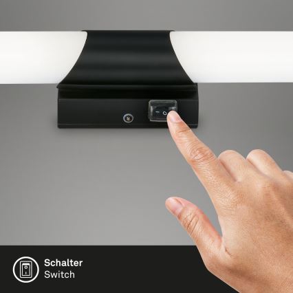 Briloner 2111-115 - LED Koupelnové osvětlení zrcadla LED/11W/230V IP44 47 cm černá