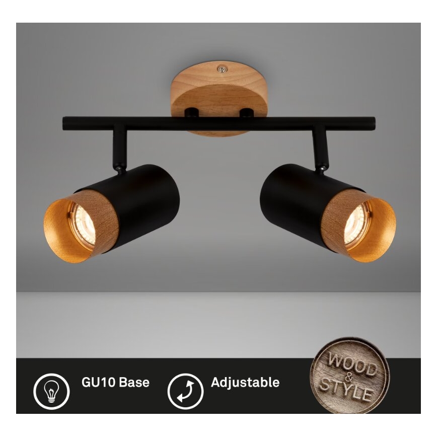 Briloner 2144025 - Bodové svítidlo SPOT 2xGU10/9W/230V