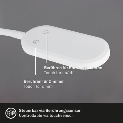 Briloner 2177016 - LED Stmívatelná flexibilní nástěnná lampa LED/6W/230V bílá