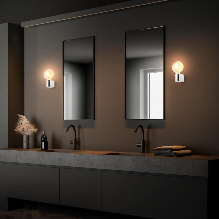 Briloner 2182-018 - Koupelnové nástěnné svítidlo DONGA 1xE27/10W/230V IP44 lesklý chrom